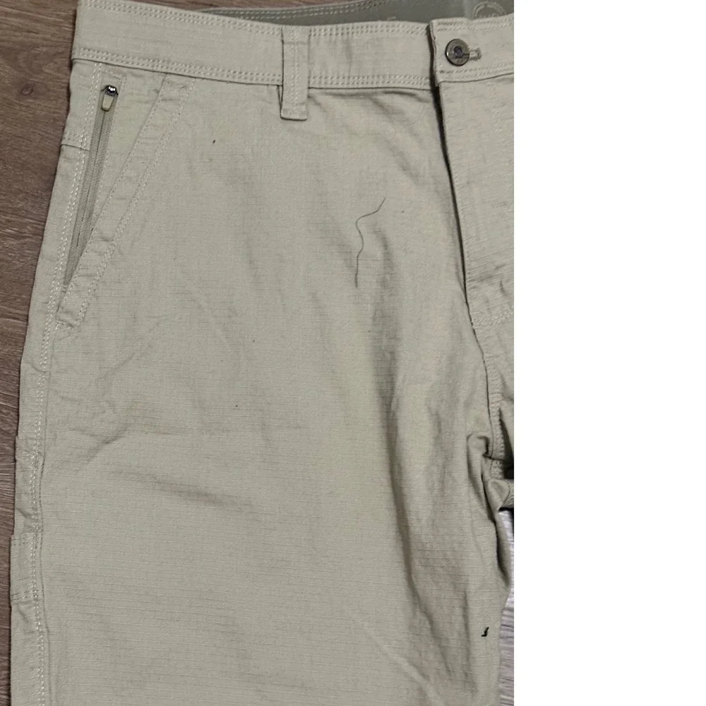 Weatherproof Mens Ripstop Utility Shorts Khaki Tan Size 36 Cargo Hiking Workwear - Picture 6 of 10
